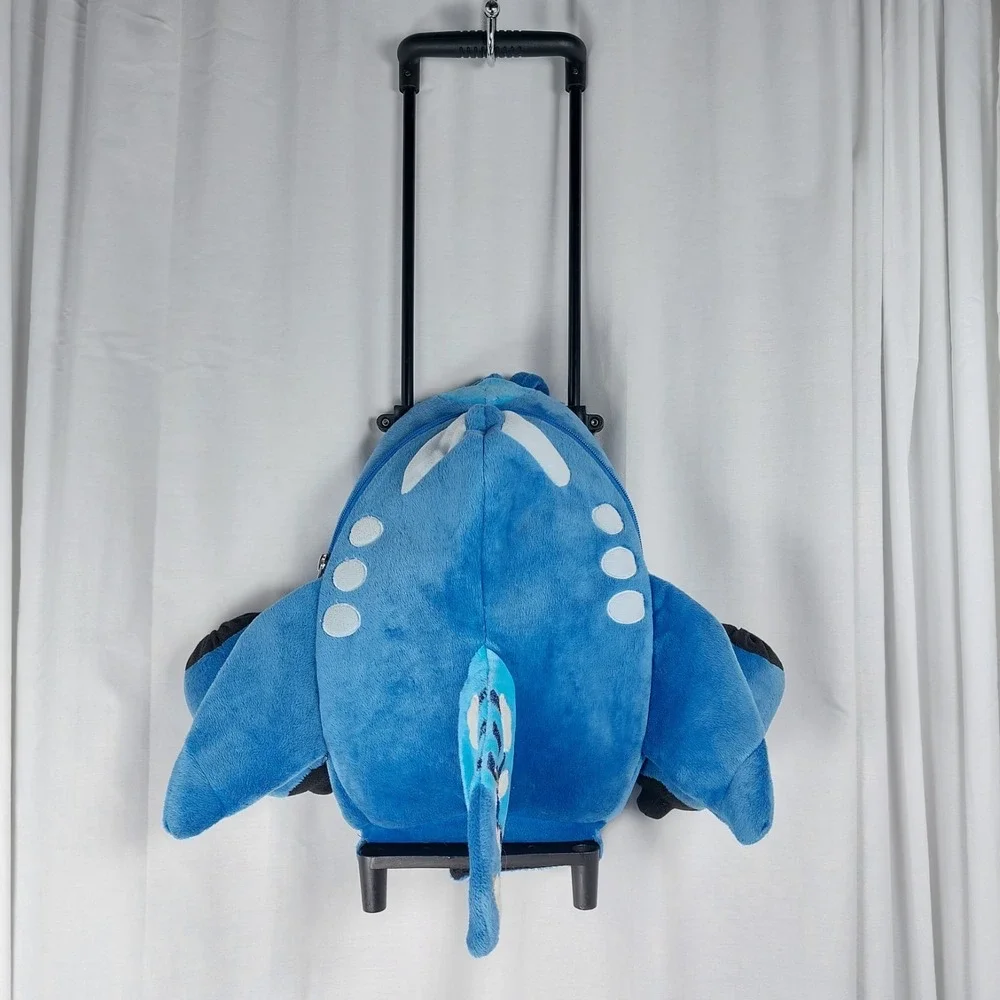 Boeing Airplane Kids Childs Rolling Carrying Case‎ Backpack Retractable Handle